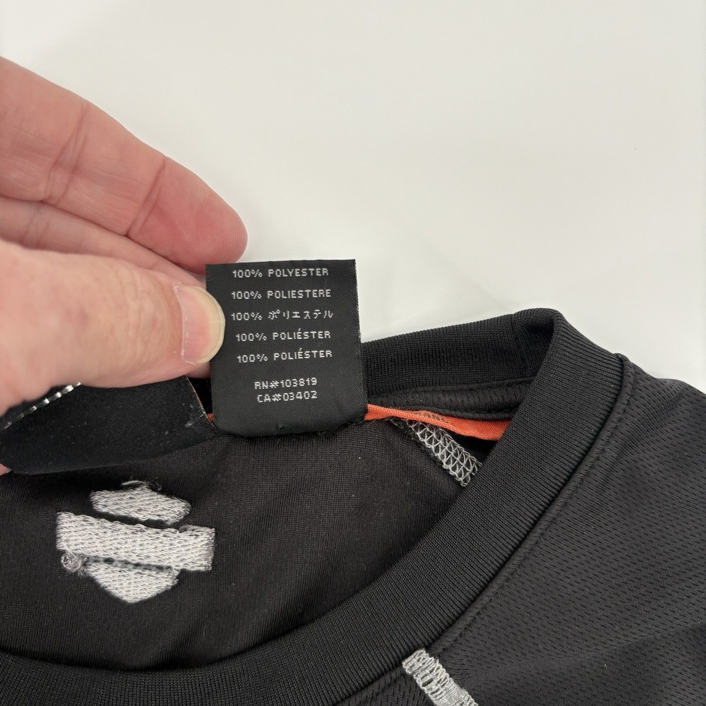 Harley-Davidson Performance Shirt Mens Extra Large Gray Short Sleeve - Picture 9 of 13